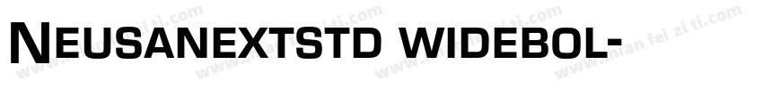 Neusanextstd widebol字体转换